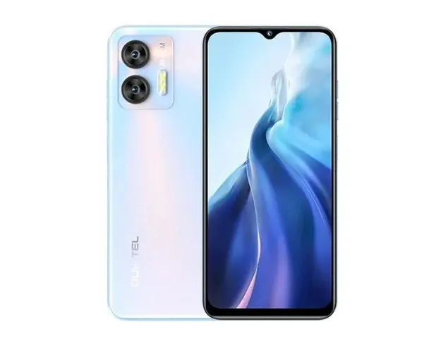 Telefon Mobil Oukitel C36, Procesor Unisoc T606, IPS LCD 6.56inch, 4GB RAM, 128GB Flash, Camera Duala 13 MP, Wi-Fi, 4G, Dual Sim, Android (Albastru deschis)