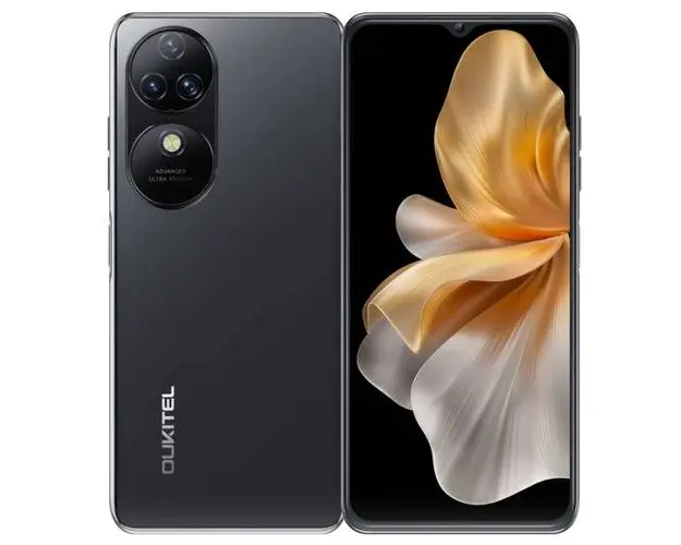 Telefon Mobil Oukitel C38, Procesor Mediatek MT8788, IPS LCD 6.6inch, 6GB RAM, 256GB Flash, Camera Tripla 48 + 2 + 0.3 MP, Wi-Fi, 4G, Dual Sim, Android (Negru)