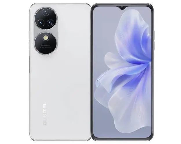 Telefon Mobil Oukitel C38, Procesor Mediatek MT8788, IPS LCD 6.6inch, 6GB RAM, 256GB Flash, Camera Tripla 48 + 2 + 0.3 MP, Wi-Fi, 4G, Dual Sim, Android (Alb)
