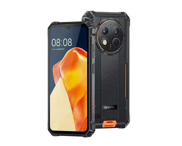 Telefon Mobil Oukitel WP28 S, Procesor UNISOC Tiger T606 Octa-Core, Capacitive touchscreen 6.52inch, 4GB RAM, 128GB Flash, Camera Duala 13 + 2 MP, 4G, Wi-Fi, Dual SIM, Android (Negru/Portocaliu)