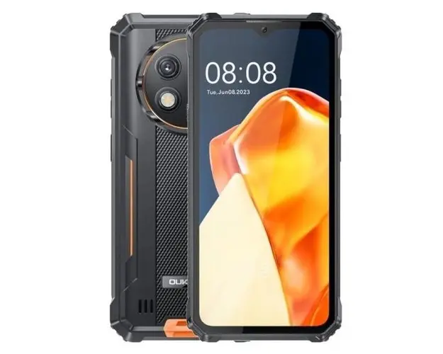 Telefon Mobil Oukitel WP28 E, Procesor UNISOC Tiger T606 Octa-Core, Capacitive touchscreen 6.52inch, 4GB RAM, 64GB Flash, Camera Duala 13 + 2 MP, 4G, Wi-Fi, Dual SIM, Android (Negru/Portocaliu)