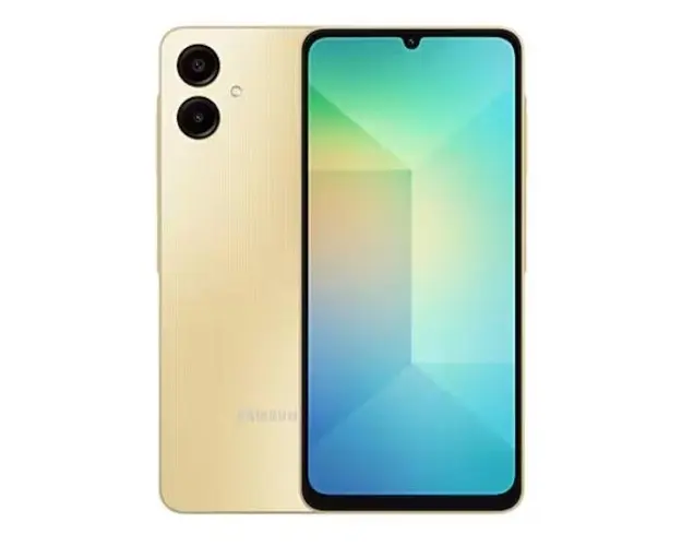 Telefon Mobil Samsung Galaxy A06, Procesor Mediatek Helio G85 Octa-Core, PLS LCD Touchscreen 6.7inch, 4GB RAM, 128GB Flash, Camera Duala 50+2MP, Wi-Fi, 4G, Dual Sim, Android (Auriu/Non-Eu)