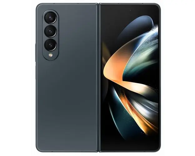 Telefon Mobil Samsung Galaxy Z Fold 4, Procesor Qualcomm Snapdragon 8+ Gen1 Octa-core, Ecran Dynamic AMOLED 2X 7.6inch, 12GB RAM, 256GB Flash, Camera Tripla 12 + 50 + 10 MP, Wi-Fi, 5G, Dual Sim, Android (Gri/Verde)