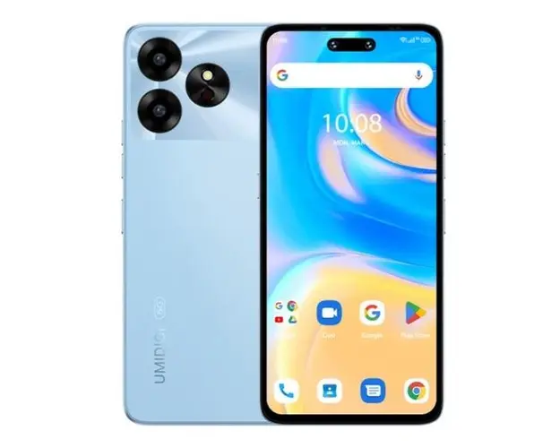 Telefon Mobil Umidigi G6, Procesor Mediatek Dimensity 6100+, IPS LCD 6.57inch, 6GB RAM, 128GB Flash, Camera Duala 50 + 5 MP, Wi-Fi, 5G, Dual Sim, Android (Albastru)