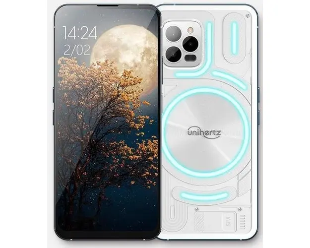 Telefon Mobil Unihertz Luna, Procesor MT6789 Octa-Core, Ecran touchscreen 6.81inch, 8GB RAM, 256GB Flash, Camera Tripla 108+20+2MP, Wi-Fi, 4G, Dual Sim, Android (Alb)