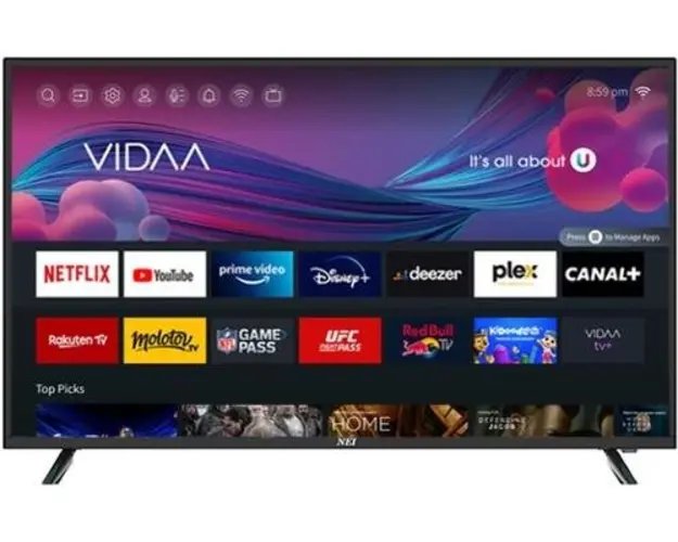 Televizor LED NEI 109 cm (43inch) 43NE6900, 4K Ultra HD 4K, Smart TV, WiFi, CI+