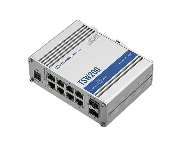 Switch Teltonika PoE+ Switch, 8 porturi ethernet, 2 porturi SFP