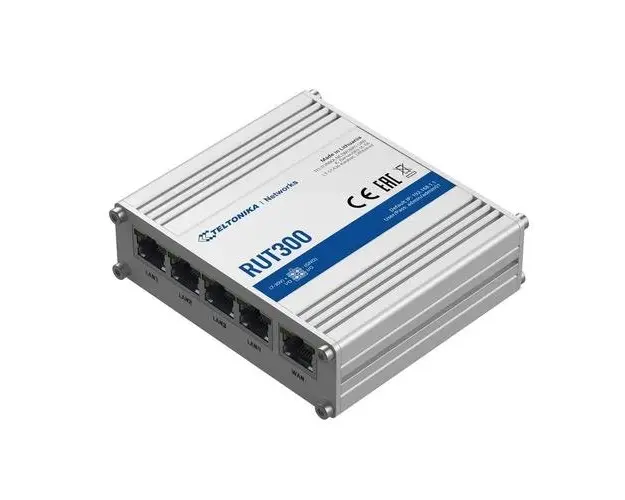 Router Industrial Teltonika RUT300, 5x Rj-45 100 Mb/s, 1xUSB, PoE