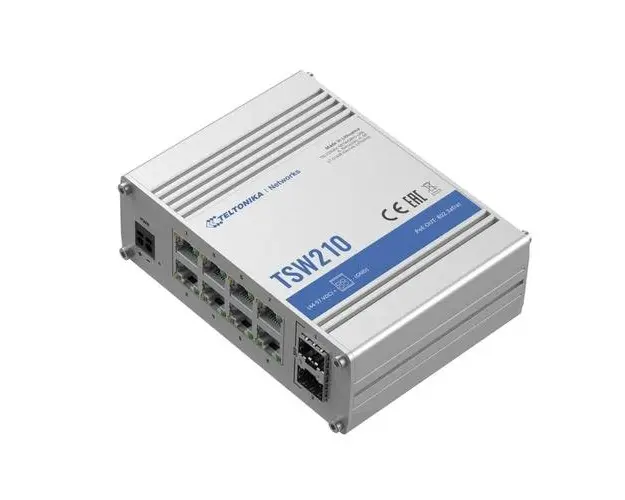 Switch Teltonika 4779051840243, 8x RJ45 Gigabit, 2x SFP