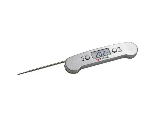 Termometru digital retractabil, din inox - Zokura