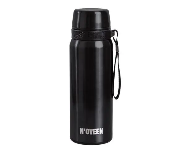 Termos Noveen 700 ml, cu curea, TB620 Grey Transparent