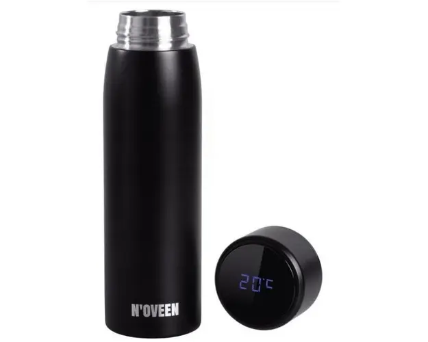 Termos Noveen TB2210 Back Mat, LED, 380 ml (Negru mat)
