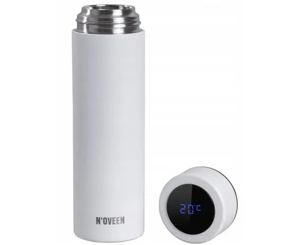 Termos Noveen TB2311 White Mat, LED, 450 ml (Alb mat) 
