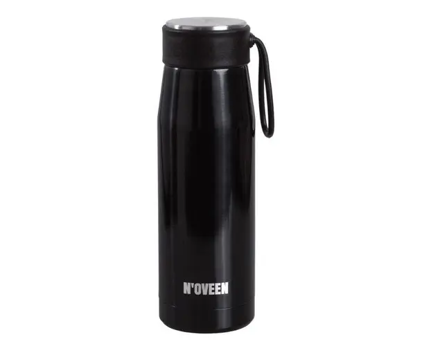 Termos Noveen TB220, 390 ml, cu maner (Negru)