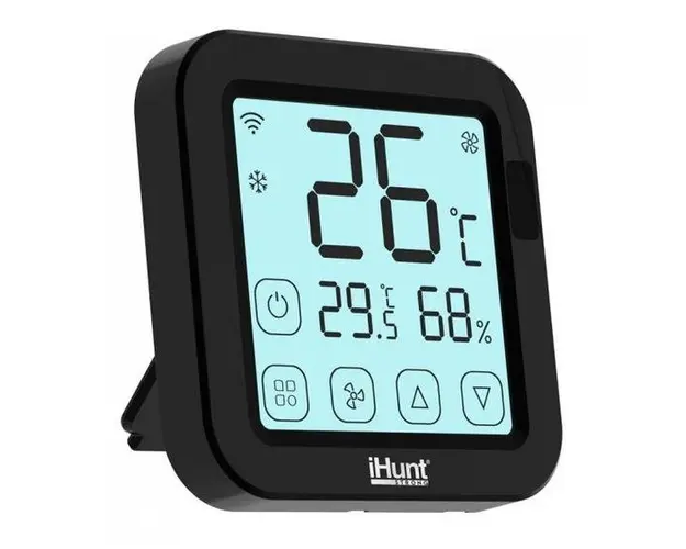 Termostat inteligent iHunt Smart AC Controller, Wi-Fi (Negru)