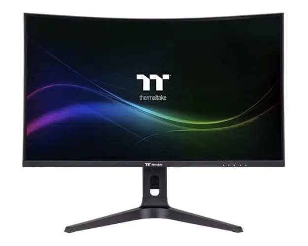 Monitor Gaming VA LED Thermaltake 32inch GM-GCE-32CEQB-EU, QHD (2560x1440), HDMI, DisplayPort, Ecran curbat, 170 Hz, 1 ms (Negru)