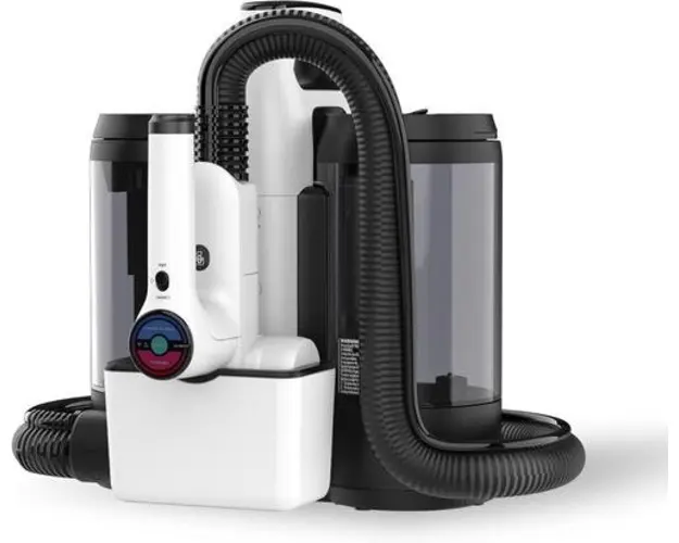 Aspirator umed/uscat Tineco Carpet One Spot Essentials, Recipiente 1.5 L / 0.8 L, 80 db, 15 minute autonomie, 2500mAh (Alb/Negru)