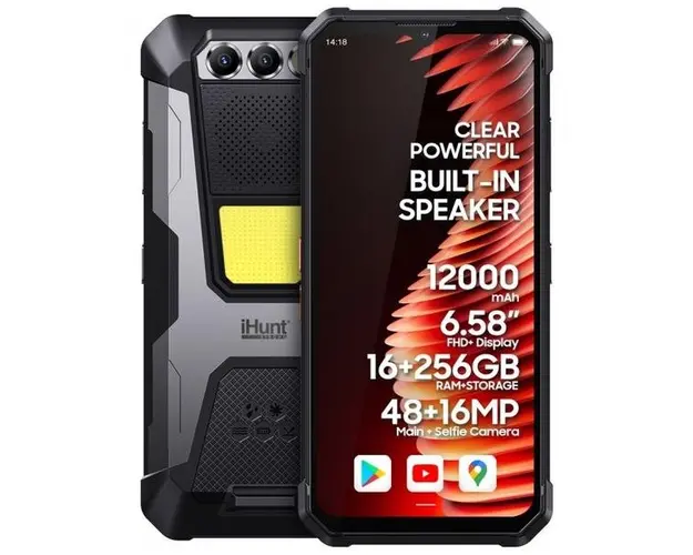 Telefon Mobil iHunt Titan Music P22000 ULTRA, Procesor Helio G85 Octacore, Ecran IPS LCD 5.58inch, 8GB RAM, 256GB Flash, Camera Duala 48 + 20 MP, Wi-Fi, 4G, Dual Sim, Android (Negru)