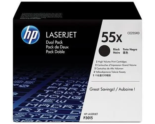 Toner HP 55X (Negru - pachet dublu)