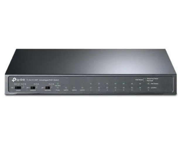 Switch TP-LINK TL-SL1311MP, 8 Porturi, PoE+