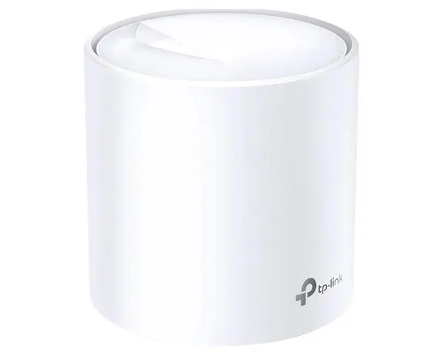 Sistem Mesh Wireless TP-Link Deco X20, Wi-Fi 6, Dual-Band, Gigabit, AX1800, cu acoperire completa pentru casa, Seamless Roaming, Self-Healing, Adaptive Path, Antivirus, Control Parental si Control Vocal, 1 pack (Alb)