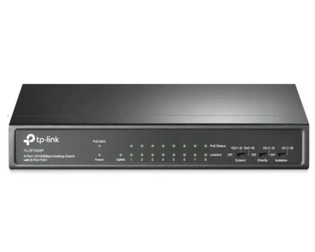 Switch TP-Link TL-SF1009P, 8 Porturi, PoE+