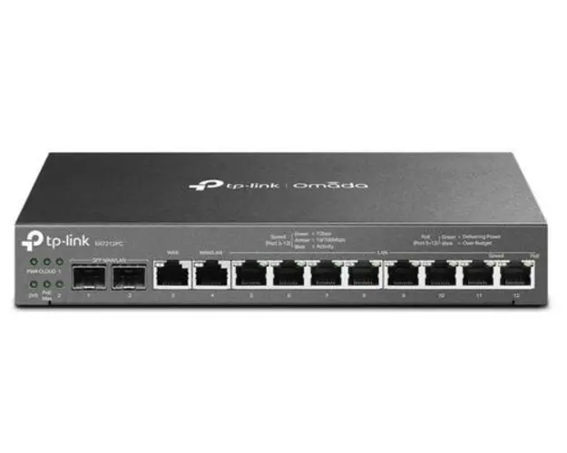 Router TP-LINK ER7212PC, VPN, Omada 3in1, 1200MHz (Negru)