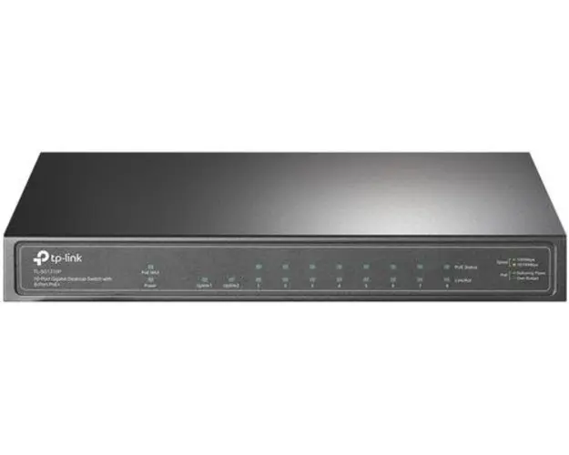 Switch TP-Link TL-SG1210P, 10 Porturi, Gigabit, PoE+