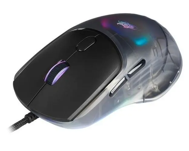 Mouse Gaming Tracer GameZone NEON, USB, 7 butoane, 12400 DPI, Iluminare RGB (Negru)