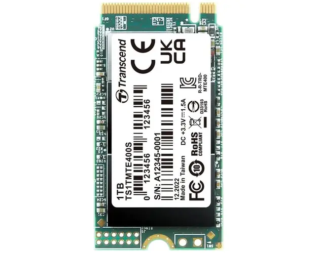 SSD Transcend MTE400S, 1TB, M.2 2242, PCIe Gen3 x4 NVMe