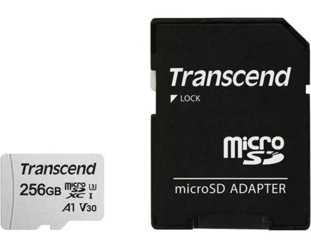 Card de memorie Transcend USD300S, 256 GB, UHS-I U3, A1, microSD, cu Adaptor SD