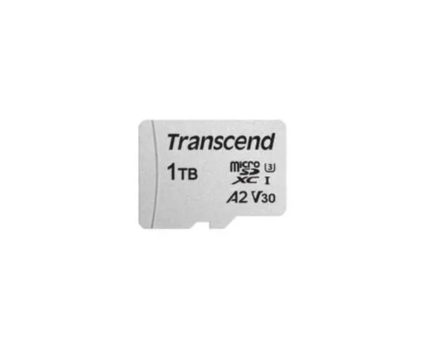 Card de memorie Transcend 300S-A, 1TB, microSDXC, Clasa 10, UHS-I U3, V30, A2, Adaptor SD inclus