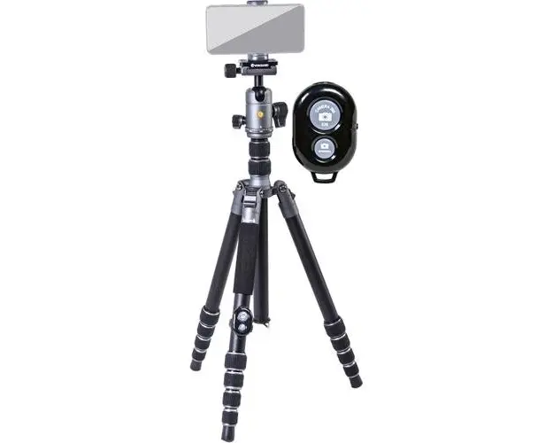Trepied foto Vanguard VEO3 GO 265HAB, Aluminiu, Ultra-Tall, Travel Tripod, telecomanda (Argintiu/Negru)