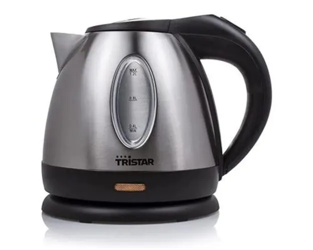 Fierbator de apa Tristar WK-1323, 1500 W, 1.2 L (Negru/Argintiu)