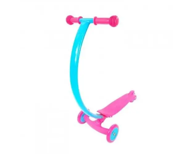 Trotineta Copii Mix Max Curbat Tr05, Turcoaz/Roz