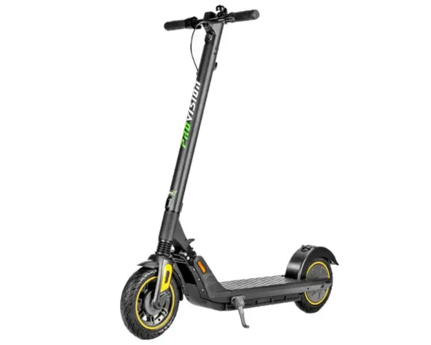 Trotineta electrica pliabila Devron Provision S19, motor 300W, viteza maxima 30 km/h, autonomie 30 km Negru)