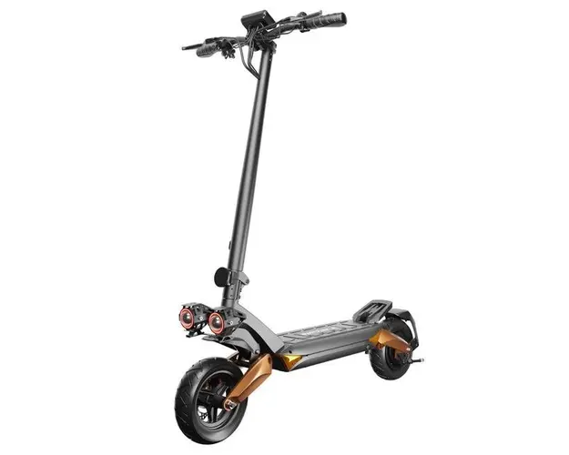 Trotineta electrica Ruptor R3 v3, motor 800 W, viteza maxima 45 km/h, baterie 20 Ah, autonomie 75 km (Negru/Auriu) 