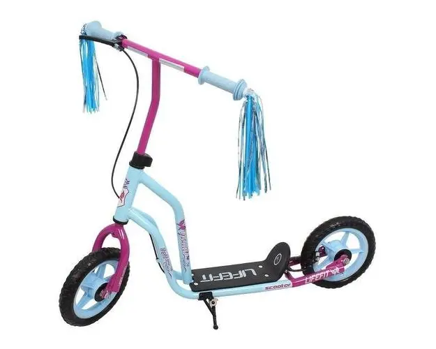 Trotineta Lifefit Youth, roti 10inch, cadru otel (Albastru/Violet)