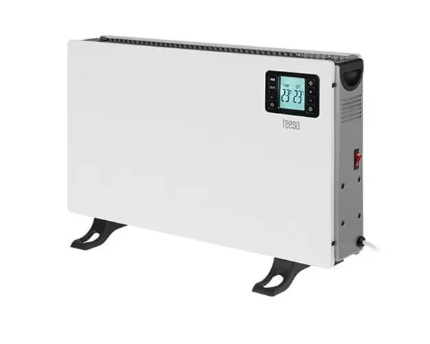 Convector incalzire TEESA TSA8054, ecran LCD, 3 trepte, 2000W, Functie Timer, Termostat reglabil (Alb)