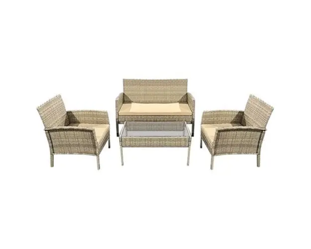 Set mobilier de gradina Teesa MIA TSA9011, 4 piese (Bej)