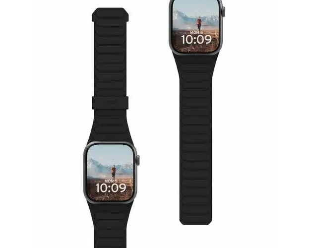 Curea UAG Pathfinder Apple Watch 41mm / 40mm / 38mm (Negru/Gri)