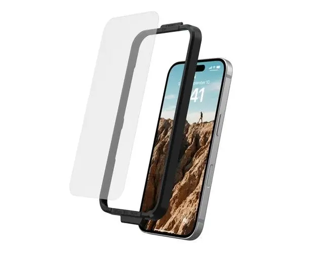 Folie Sticla Glass Shield UAG pentru iPhone 16, Transparenta
