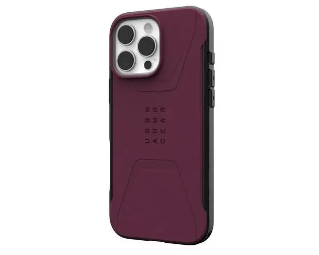 Husa Civilian Magsafe UAG pentru iPhone 16 Pro Max, Visiniu
