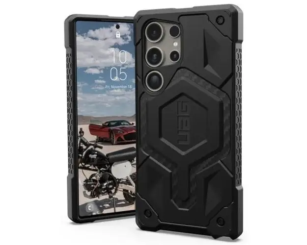 Husa Protectie Spate UAG Monarch Pro Carbon Fiber Samsung Galaxy S24 Ultra (Negru)