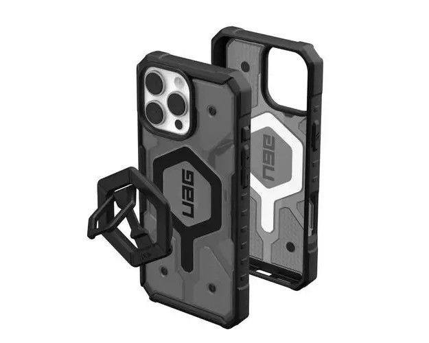 Husa Pathfinder Clear MagSafe UAG pentru iPhone 16 Pro Max, Negru