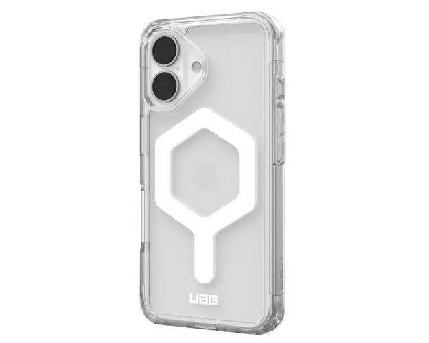 Husa Plyo Magsafe UAG pentru iPhone 16, Transparent/Alb