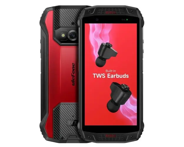Telefon Mobil Ulefone Armor 15, Procesor MediaTek Helio G35 Octa-Core, IPS 5.45 , 6GB RAM, 128GB Flash, Camera Duala 12+13MP, Wi-Fi, 4G, Dual Sim, Android (Negru/Rosu)
