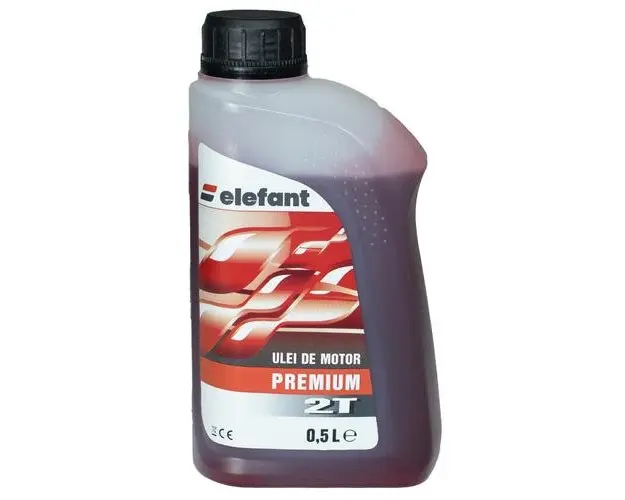 Ulei Elefant PREMIUM, pentru amestec motoare 2 timpi, 0.5L, Rosu