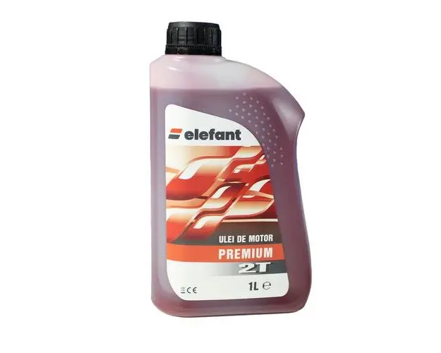 Ulei Elefant PREMIUM, pentru amestec motoare 2 timpi, 1L, Rosu