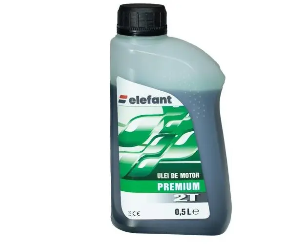 Ulei Elefant PREMIUM, pentru amestec motoare 2 timpi, 0.5L, Verde